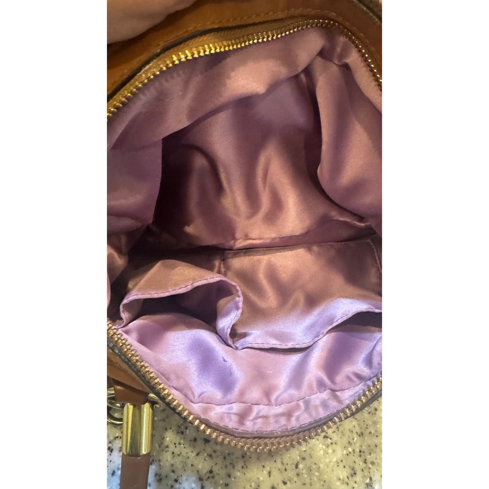 Coach Kristin 2010 Tan Leather 2 Way Double Zip Bag Gold Tone Hardware 
Preloved - Picture 13 of 15